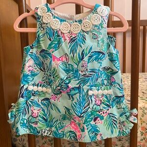 Lilly Dress and Bloomers - Sz 3-6m